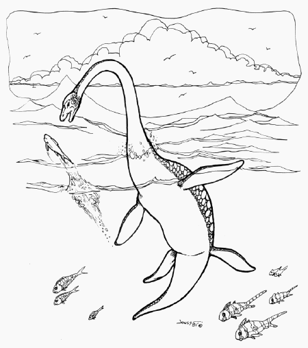 Dinozaury kolorowanki